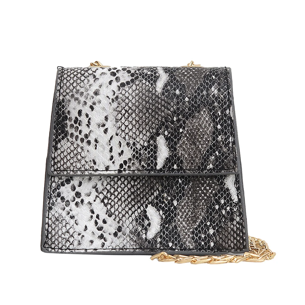 

PU Leather Crossbody Bags Snake Printed Small Summer Lady Shoulder Handbags Female Simple Totes for Women 2020 Trend