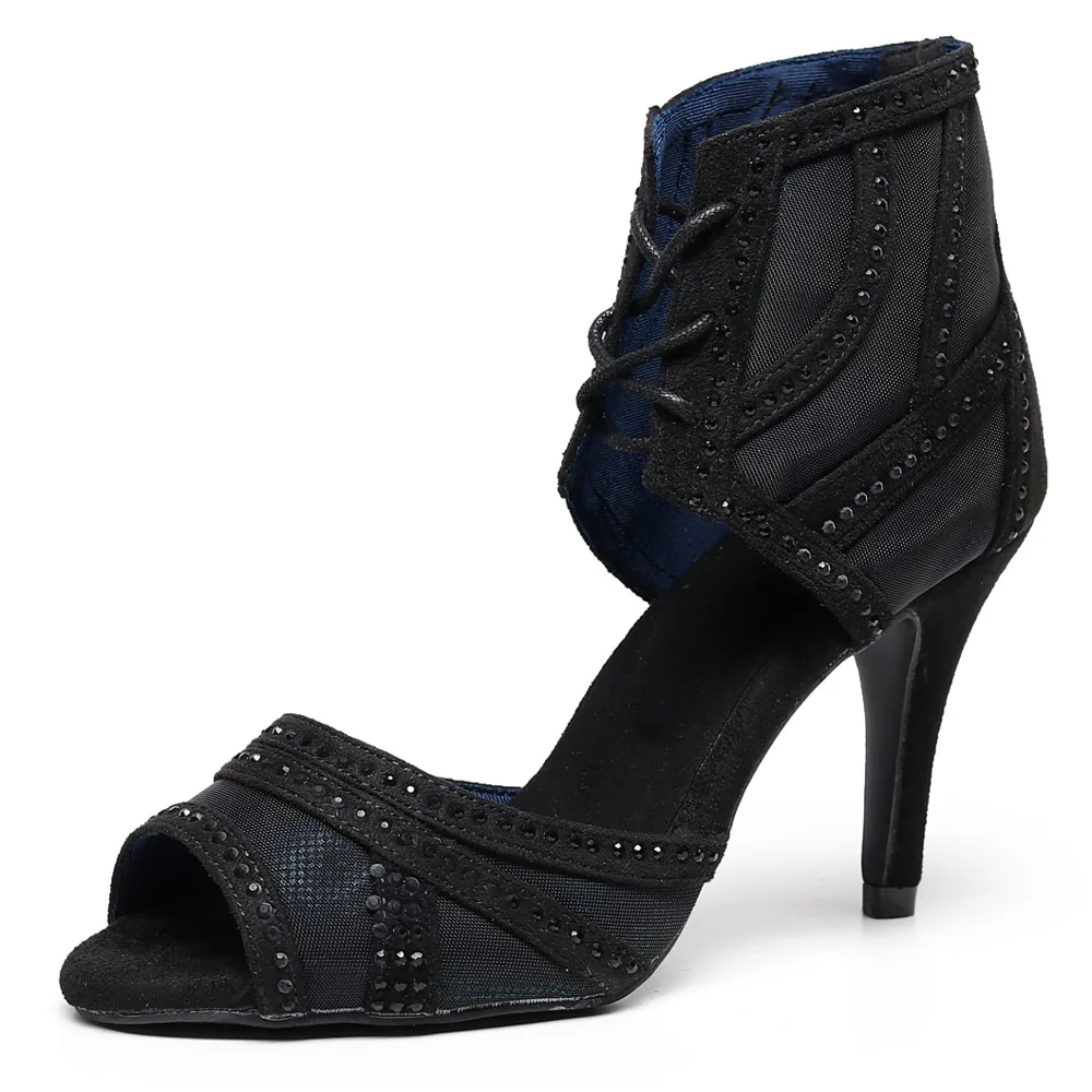 Скидки Сальса Джаз Крытый размера плюс латинские танцы обувь для танцев женские