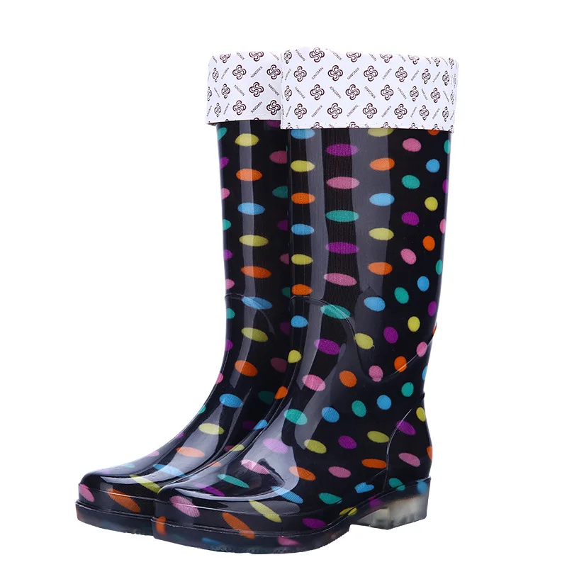Сапоги Aleafalling женские высокие цветные модные без шнуровки теплые для воды| |