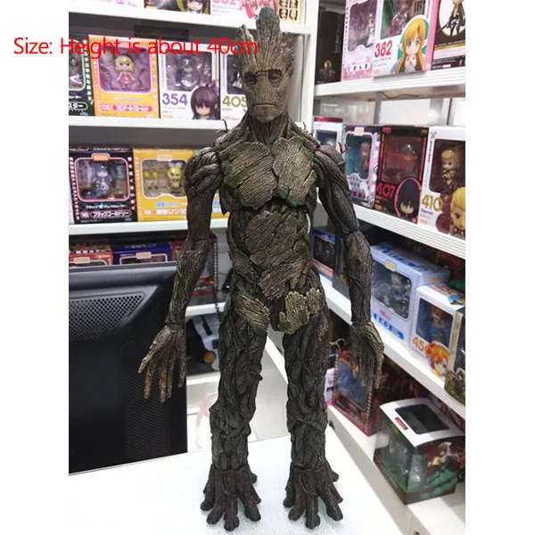 Huge Tree Man Strongwell взрослый Грут фигурка большое дерево фигурка мужчины Marvel стражи кукла Грут галактика Мстители украшения Декор Детская игрушка - Цвет: Huge Tree Man