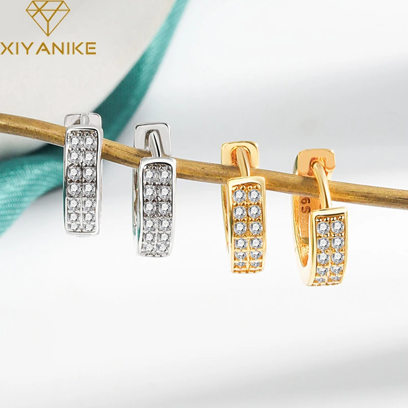 

Женские серьги из серебра 925 пробы, с цирконом