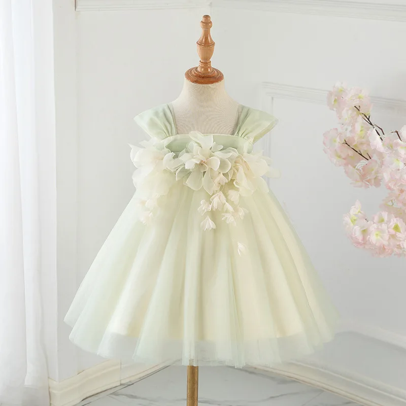 Vestidos de verano para beb&eacute; y ni&ntilde;a, vestido de fiesta de 1er cumplea&ntilde;os, ropa de bautizo del reci&eacute;n nacido de princesa, vestido de bautismo para ni&ntilde;o ni&ntilde;a-0