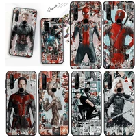 marvel avengers superhero for honor 8s 8c 8x 8a 8 7s 7a 7c max prime pro 2020 2019 anti fall silicone black phone case