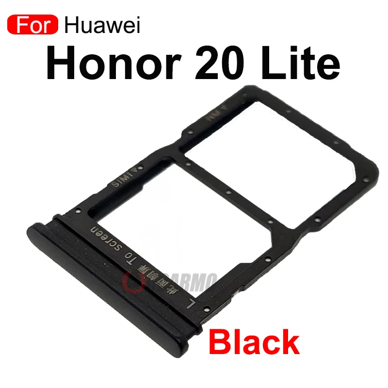 

For Huawei Honor 20 Lite Black / Blue / Green MicroSD Holder Nano Sim Card Tray Slot Replacement Parts