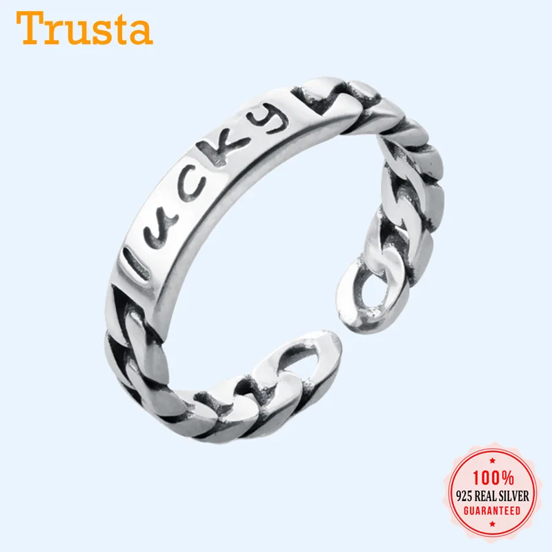 2020 счастливое кольцо 100% Стерлинговое Серебро 925 пробы модное ювелирные изделия