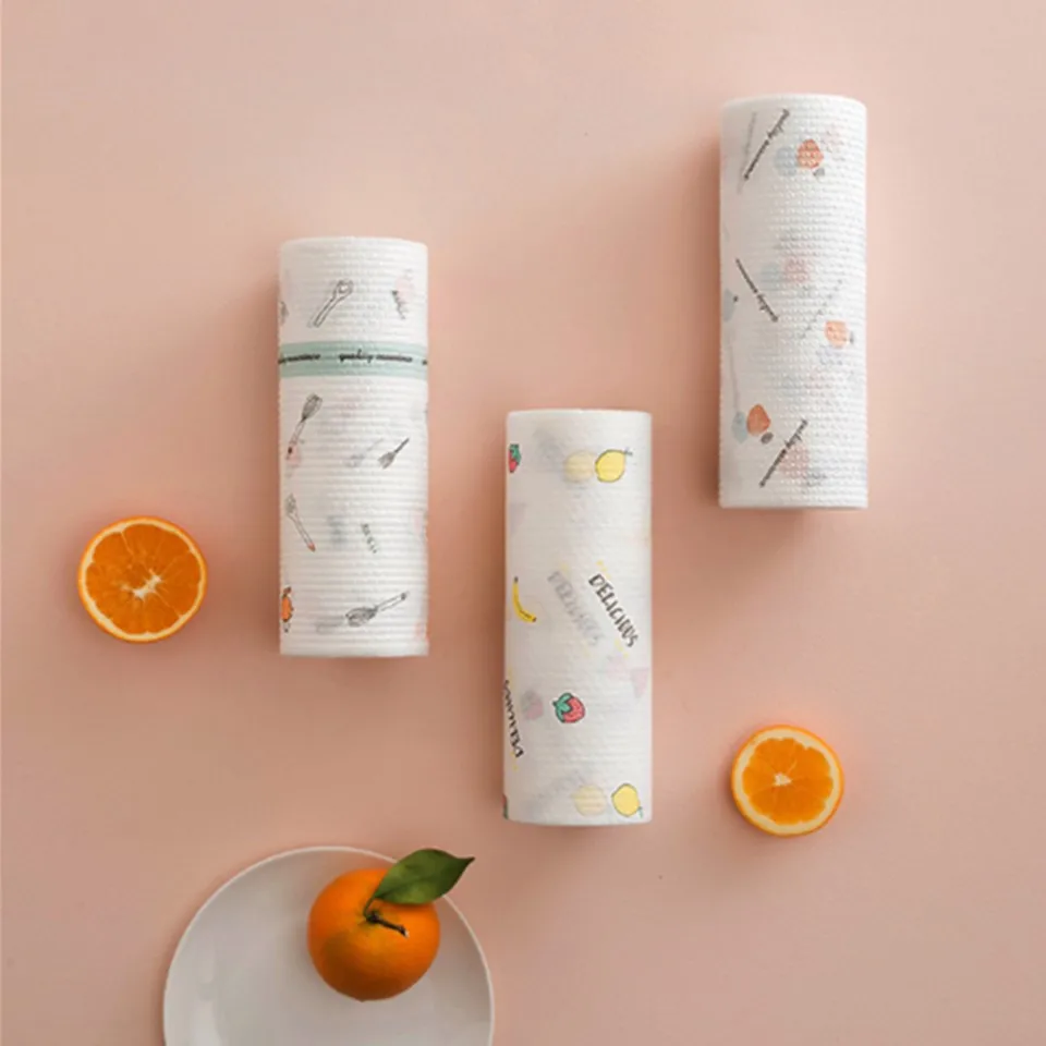 Чистящие салфетки JO LIFE из нетканого материала с мультяшным принтом одноразовые