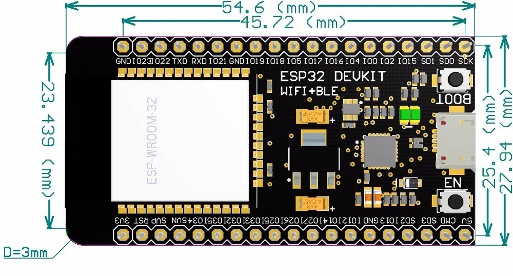 MH-ET LIVE ESP32 макетная плата WiFi+ Bluetooth ультра-низкое энергопотребление двухъядерный ESP-32 ESP-32S ESP 32 похожие ESP8266