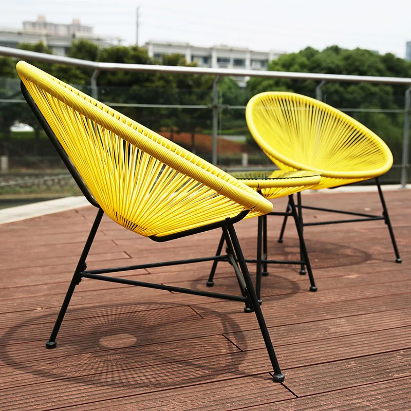 3 шт./компл. балкон кафе стол и стулья набор креативный дышащий луна стул Тяжелая