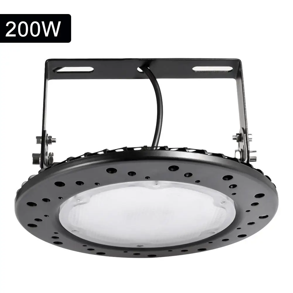 

10pcs UFO Lamp D5 Style 100W 220V Waterproof Round Warehouse Workshop Garage Industrial Lamp Stadium Market Airport