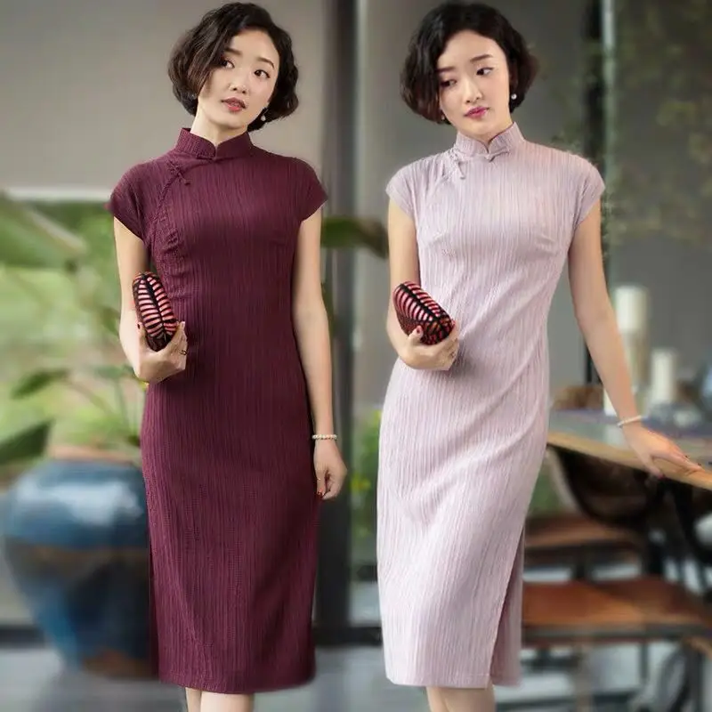 

Yihongyanling * Luo Ji Chinese style literature and art new style Qipao improved version dress young woman
