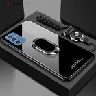 Чехол для телефона Samsung M52 из закаленного стекла для Galaxy M32 4G F62 M62 M51 M31 M31S M30 M30S Магнитный чехол-подставка с ремешком через плечо