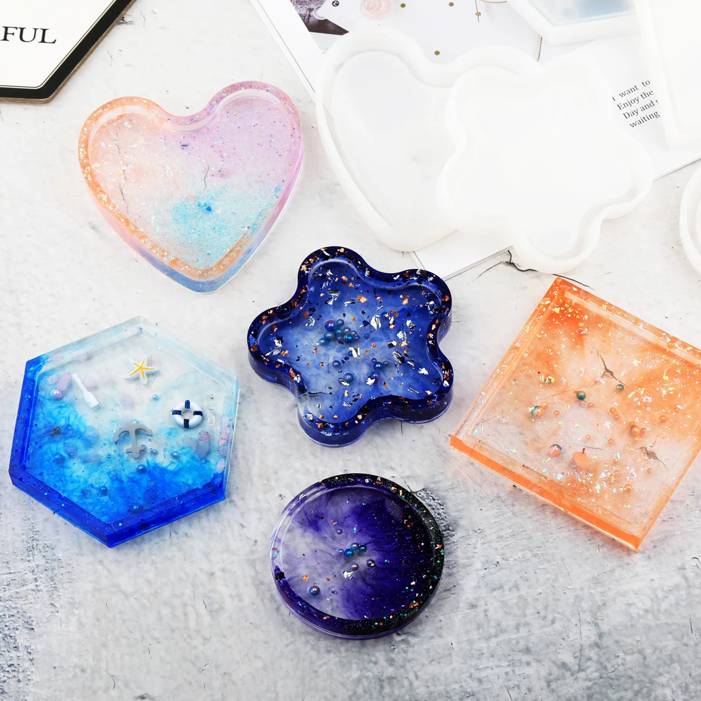 3 шт. квадратные подсвечники для украшений из смолы | Дом и сад