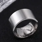 Мужское кольцо в стиле панк из нержавеющей стали, ширина 12 мм