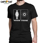 Cardano ADA моя подруга для мужчин футболка крипто Bitcoin футболка; Платье с вырезом лодочкой и короткими рукавами для детей футболка из хлопка, одежда с принтом,