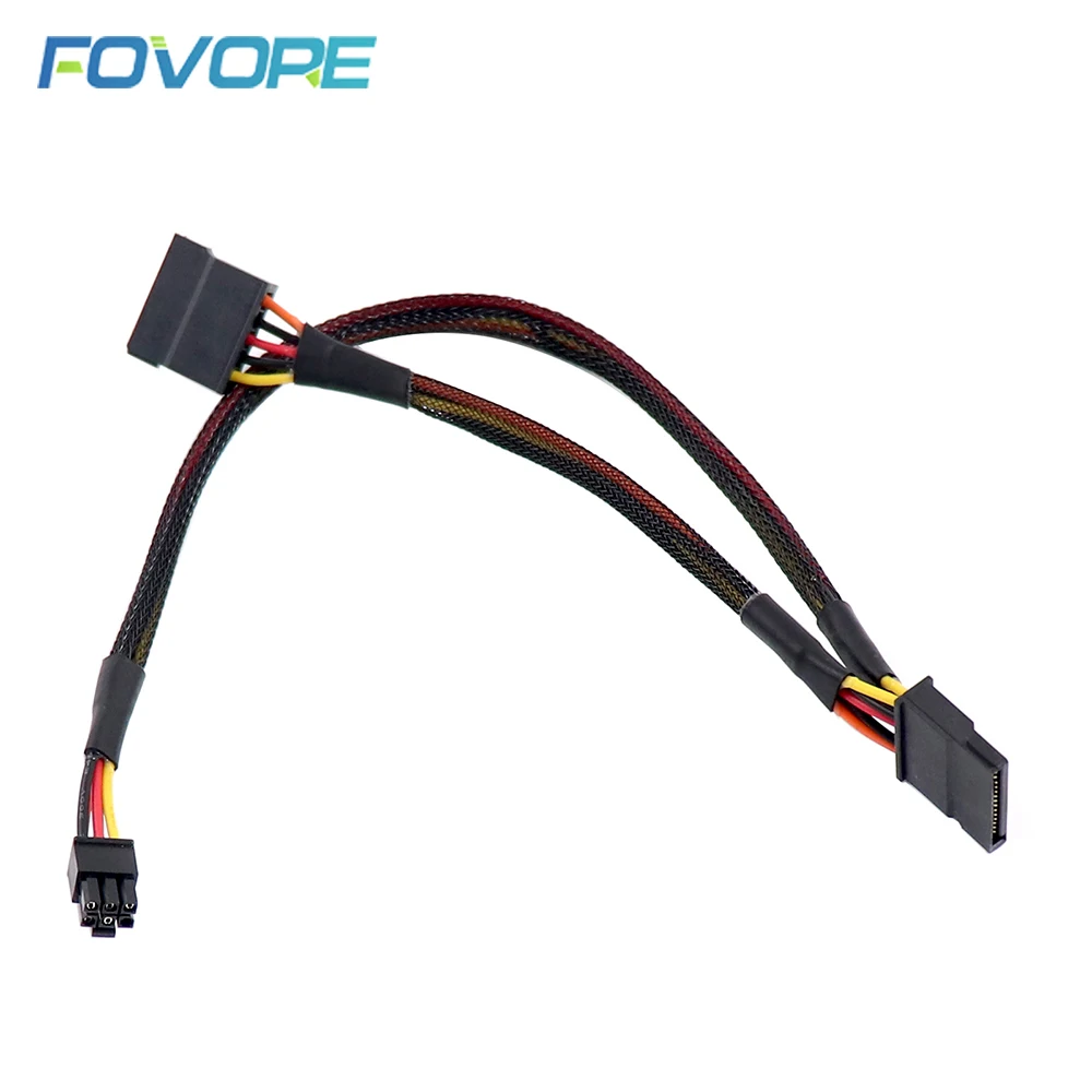 Кабель питания SATA 6 Pin-2 15Pin для настольного компьютера DELL Vostro 3650 3653 3655 HDD SSD кабель -