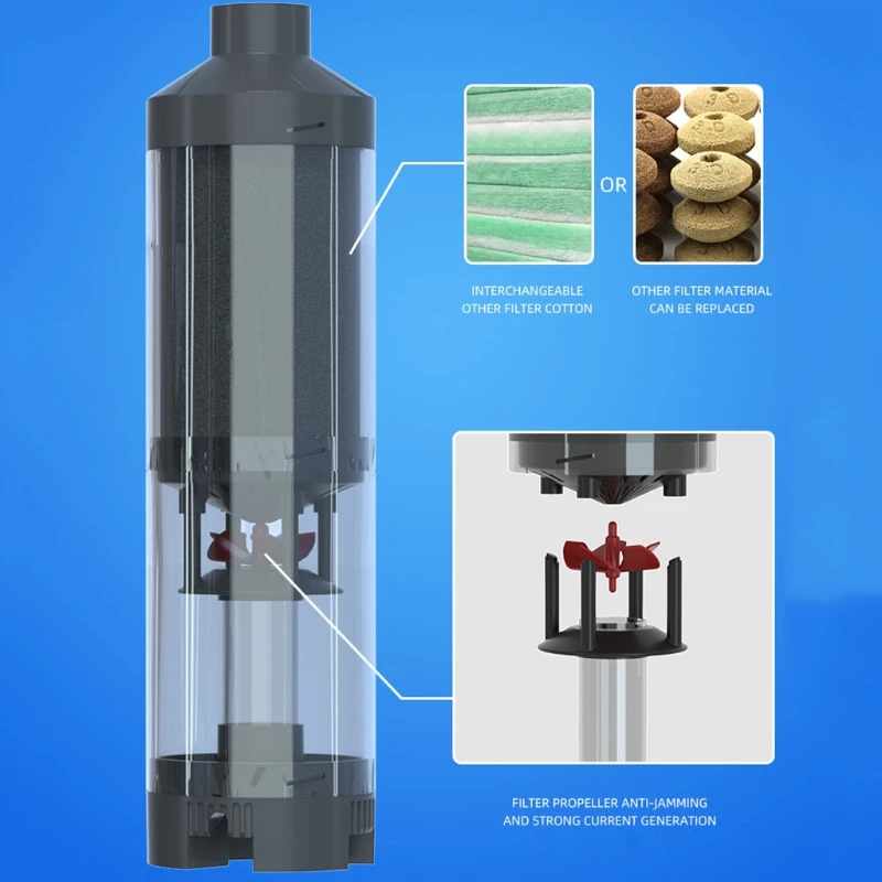 

Aquarium Fish Poop Stool Toilet Manure Suction Separator Filter Collector Fish Tanks Cleaning