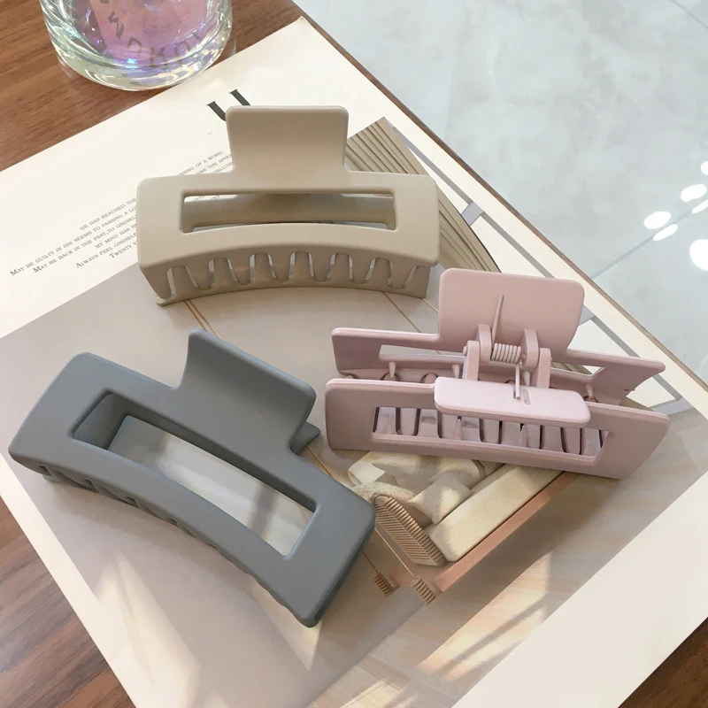 

Geometric Square Hair Crabs Clip Candy Color Bath Clip Fashion Useful DIY Hair Styling Tool For Women Girls Hair Accessories