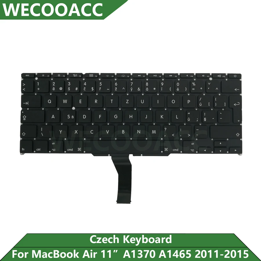

Сменная A1370 A1465 клавиатура для Macbook Air 11, Чешская Клавиатура 2011 2012 2013 2014 2015 года