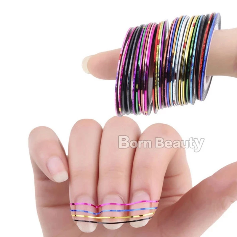 10 звёзд разные цвета наклейки для ногтей круглые звёзды художественное