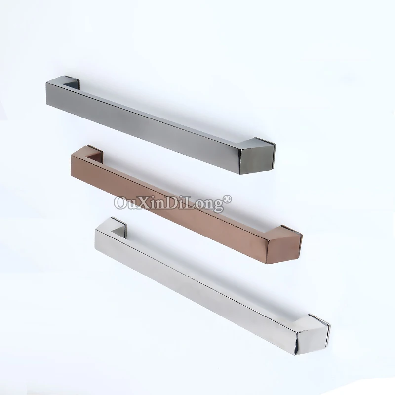 3 цвета нержавеющая сталь Безрамная душевая кабина стеклянные раздвижные