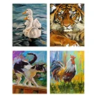 Набор для рисования по номерам на холсте Тигры