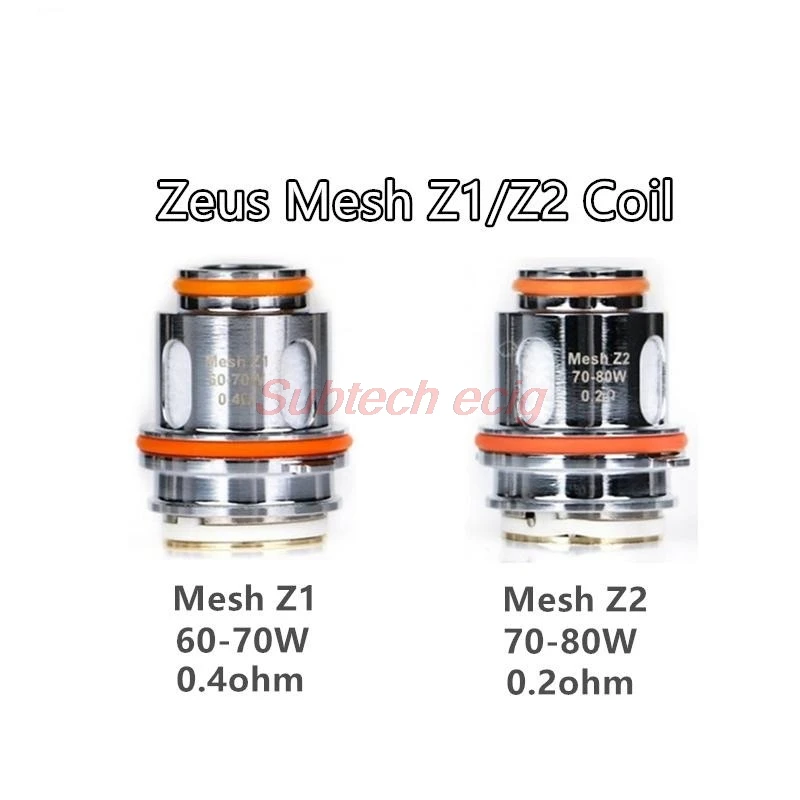 

1pcs Zeus Mesh Z1 0.4ohm Z2 0.2ohm Coil Replacement Vape Core for Zeus Sub ohm RTA Tank Atomizer E cigarette Accessories