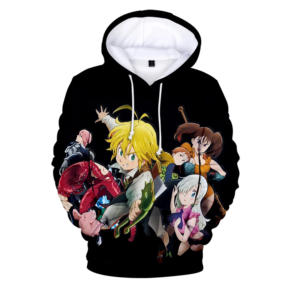 Толстовки с 3d принтом Deadly Sins meliodas толстовки для мужчин и женщин худи капюшоном