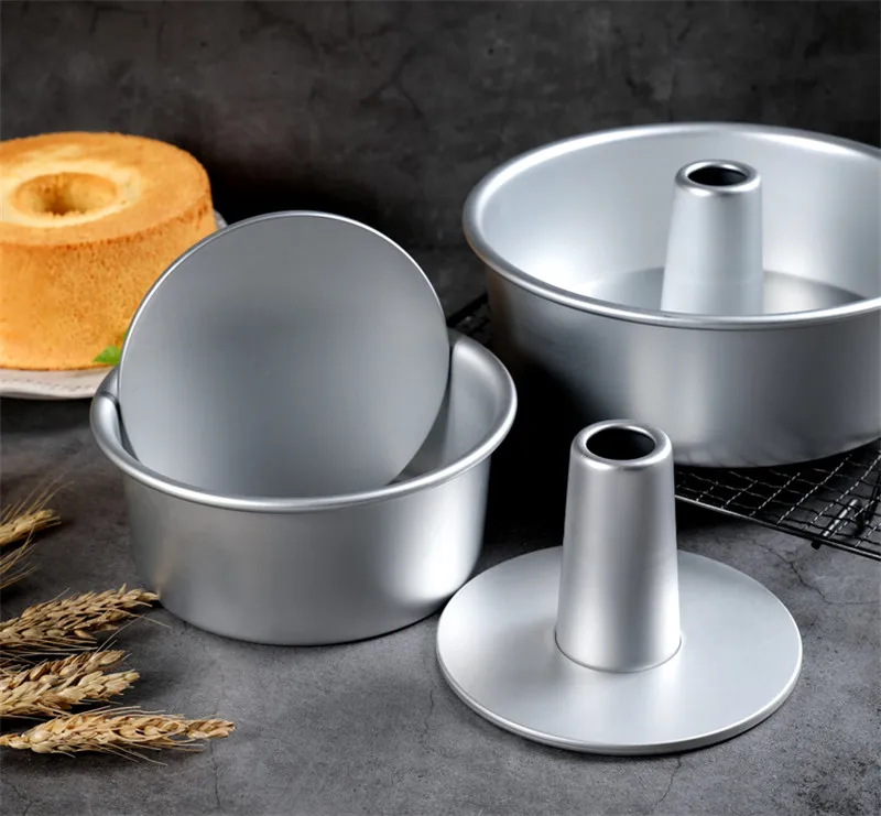 Круглый шифоновый тост для торта со съемным дном полый дымоход форма DIY