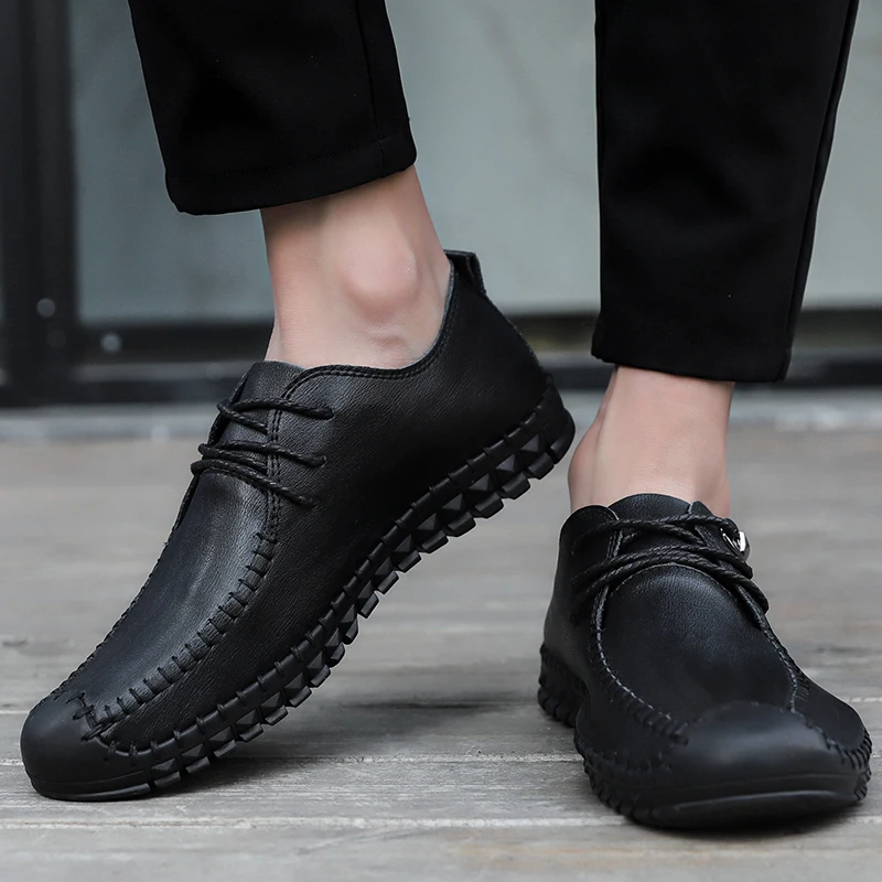 

hombrefashion cuero mens Men's casuales black spring shoes sport male loafers para sneakers man 2020 sale for sapatos