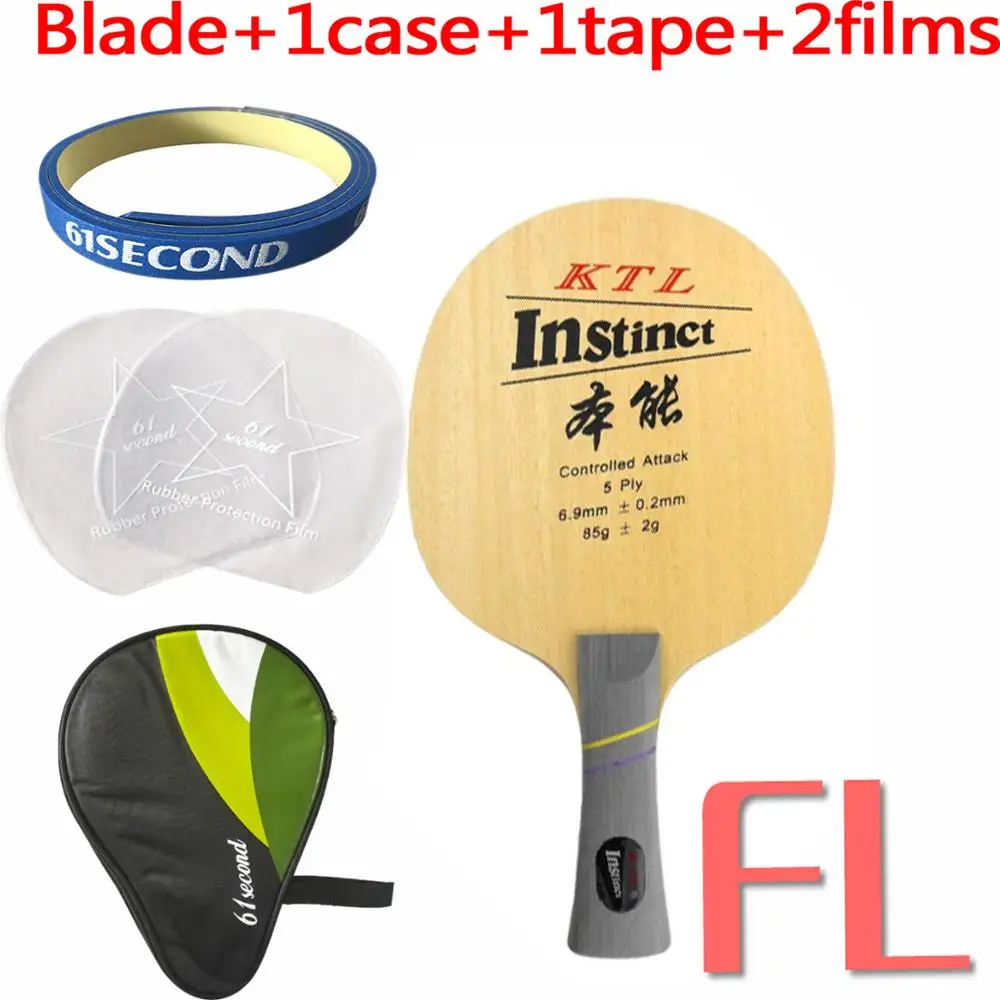 KTL Instinct Shakehand Настольный теннис(пинг-понг) лезвие - Цвет: FL with H 1 case