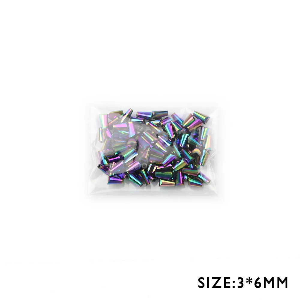Бусины из австрийского хрусталя 3 х6 мм 98 шт. | Украшения и аксессуары