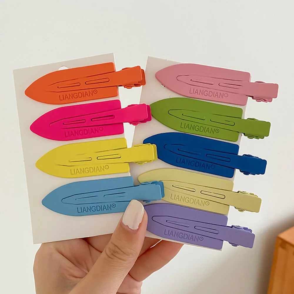 

1PC Alloy Hair Clips Bangs Seamless Clip Makeup Hair Styling Hair Tools Women Girls Barrettes Hair Accessories Candy Color Cute