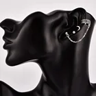 4 шт.компл. Женские Модные Винтажные серьги в форме Луны в стиле бохо, популярные женские украшения для вечеринки, подарок, серьги-манжеты