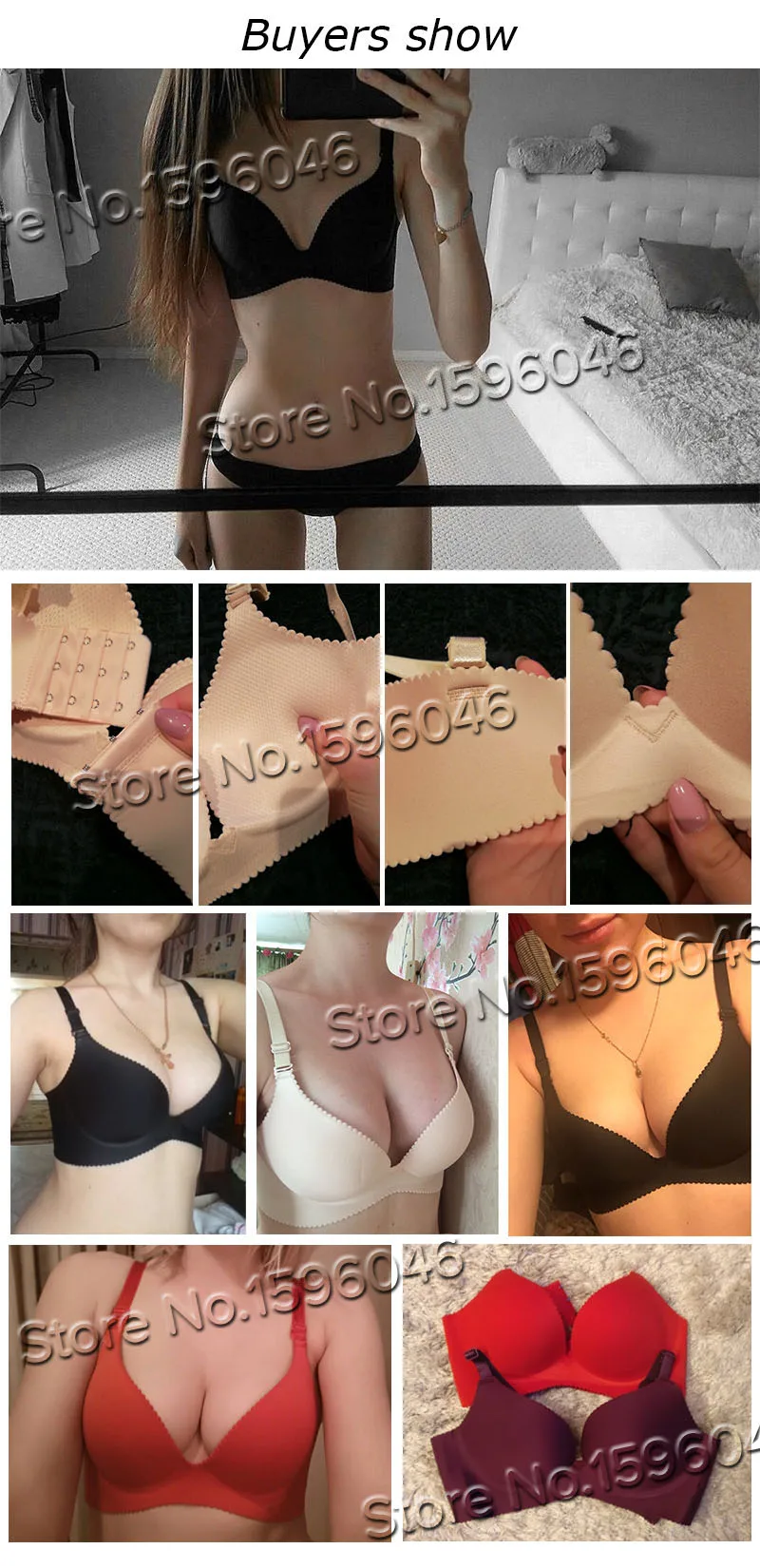 Sexy Глубокий U чашки бюстгальтеров для Для женщин Push Up Белье Бесшовный Бюстгальтер Bralette спинки окунуться намекает женского нижнего белья