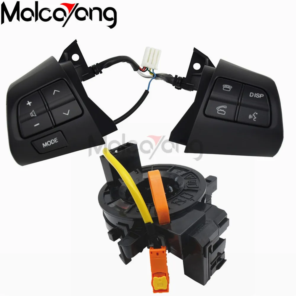 Black Высококачественный для TOYOTA COROLLA 2007-2013 84250-02230 8425002230 Рулевое колесо Кнопка управления аудио серебристый и черный цвет - Цвет: Black