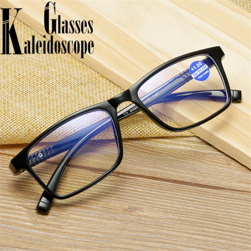 Очки TR90 для чтения мужчин и женщин модные ультралегкие аксессуары при