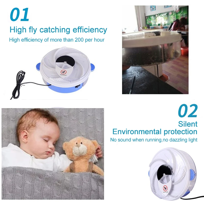 Ловушка для насекомых и вредителей электрическая автоматическая ловушка мух