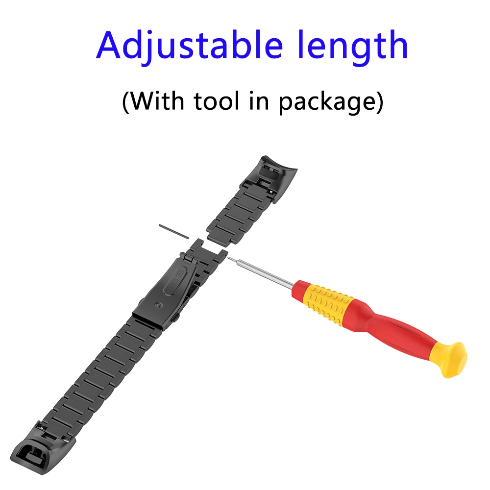 

Wrist strap for Honor watch band 4 5 smart watch accessories metal band for honor band 5 CRS-B19S stainless steel strap
