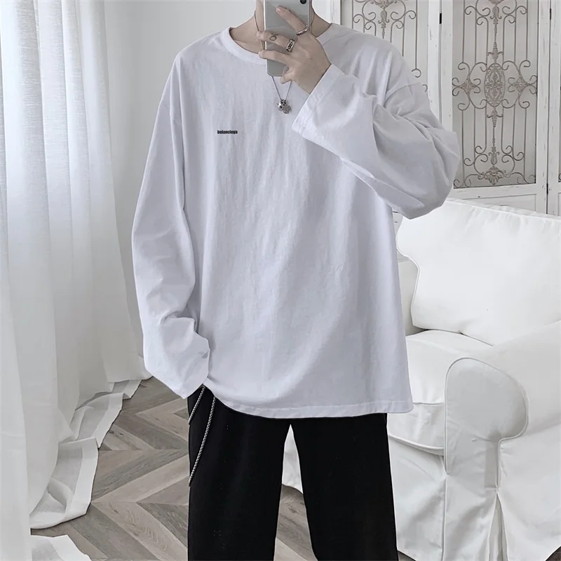 2019 Мужской пуловер с буквенным принтом толстовки длинным рукавом хлопковая