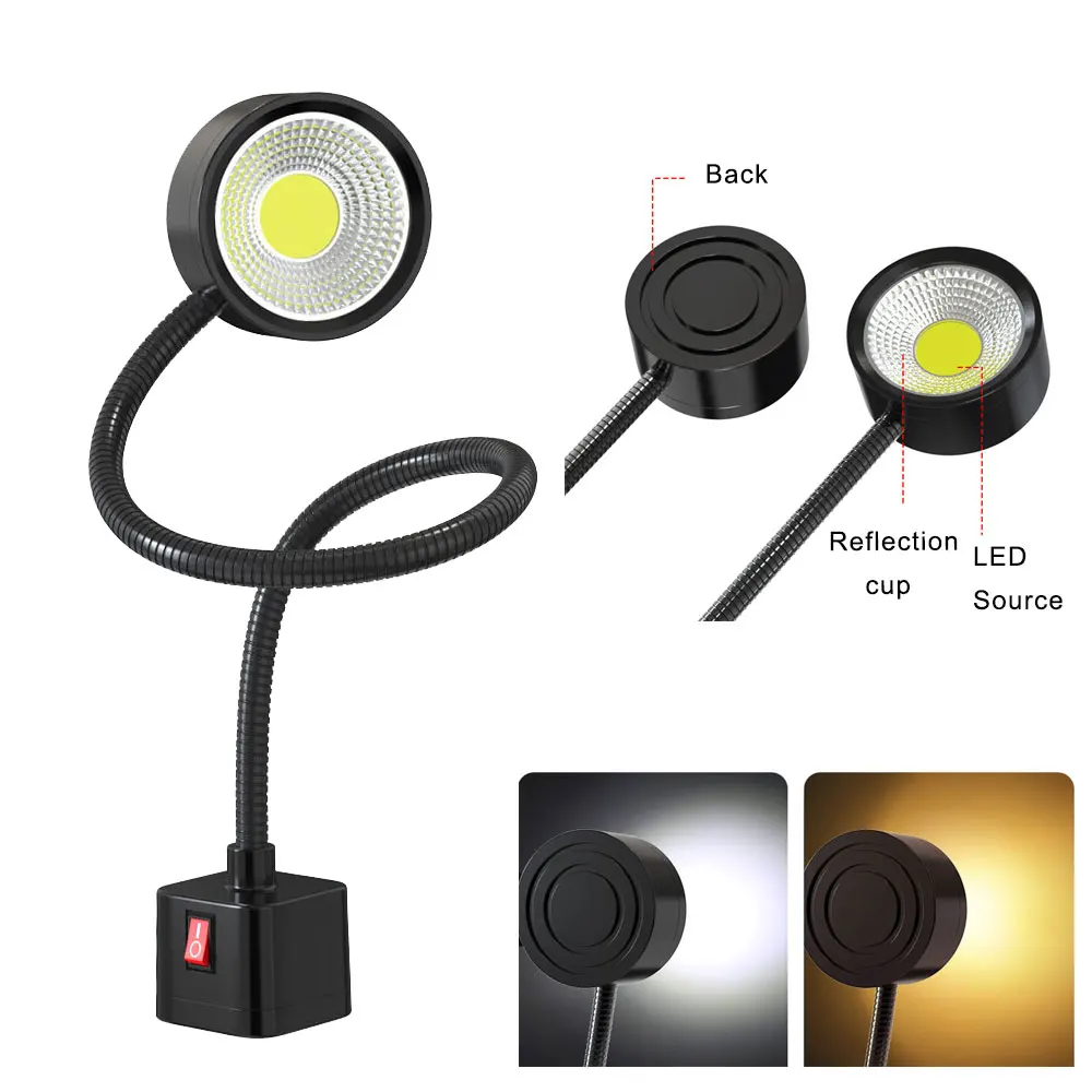 Free Shipping 10W Industrial Sewing Machine LED Light Multifunctional Flexible Portable Work Lamp Magnetic For Workshop | Лампы и