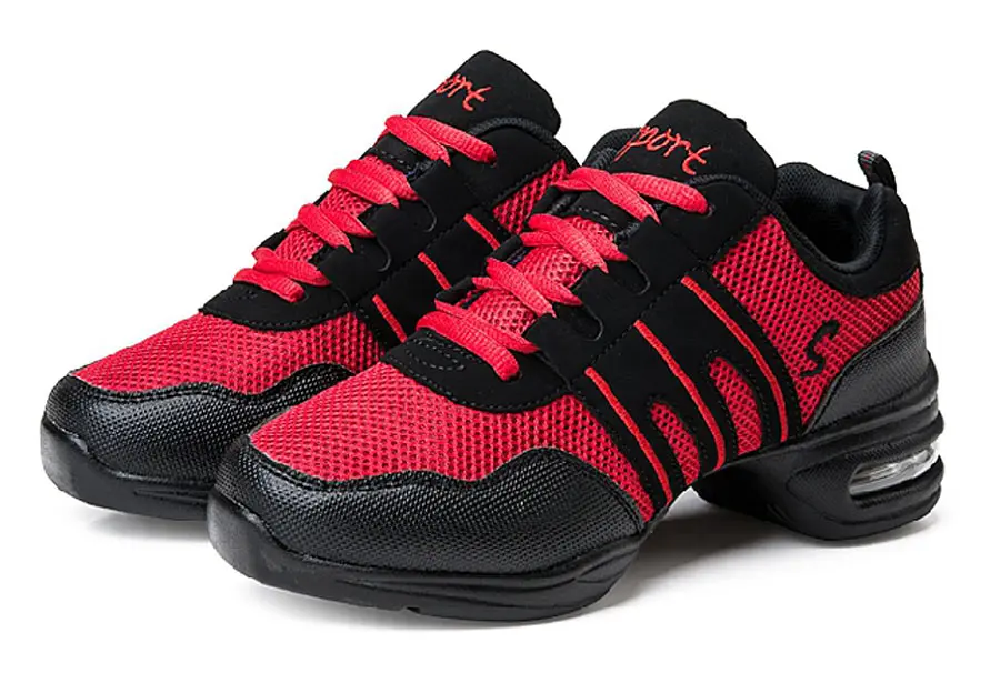 Women's Soft Bottom Jazz Hip Hop Dance Sneakers Lightweight Breathable Woman Dancing Shoes Ladies Modern Sports Dance Shoes