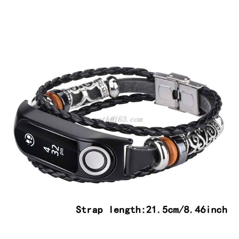 

National Style Woven Rope Bracelet Metal Clasp Conjunction Wrist Strap Band for TomTom Touch Smart Bracelet Watch Accessories