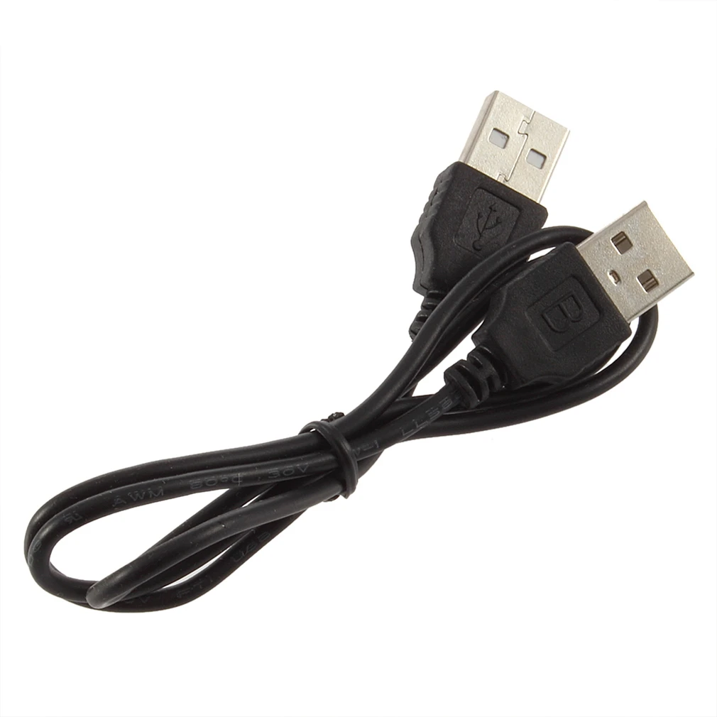 1 шт. оптовая продажа черный USB 2 0 папа-папа м/м удлинитель Соединительный