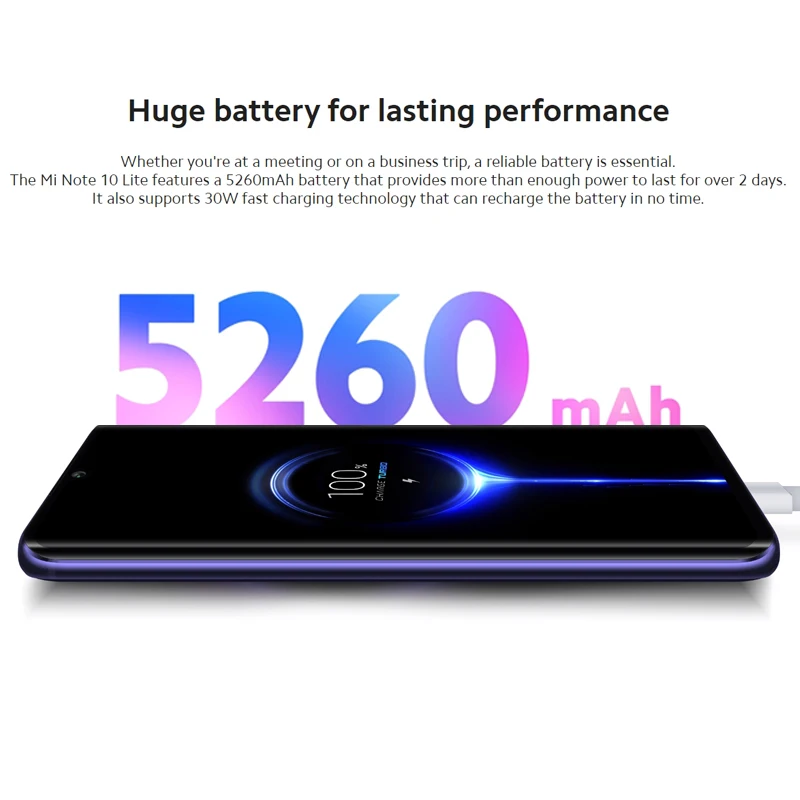 Оригинальная глобальная версия Xiaomi Mi Note 10 Lite 6 ГБ 128 64MP 47 &quotAMOLED Snapdragon 730 Octa Core 30 Вт