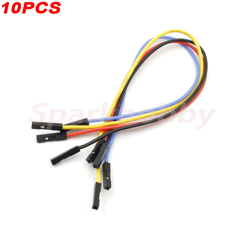 10 шт. Sparkhobby 20 см 24AWG Dupont линия Женский мягкий силиконовый провод соединительного