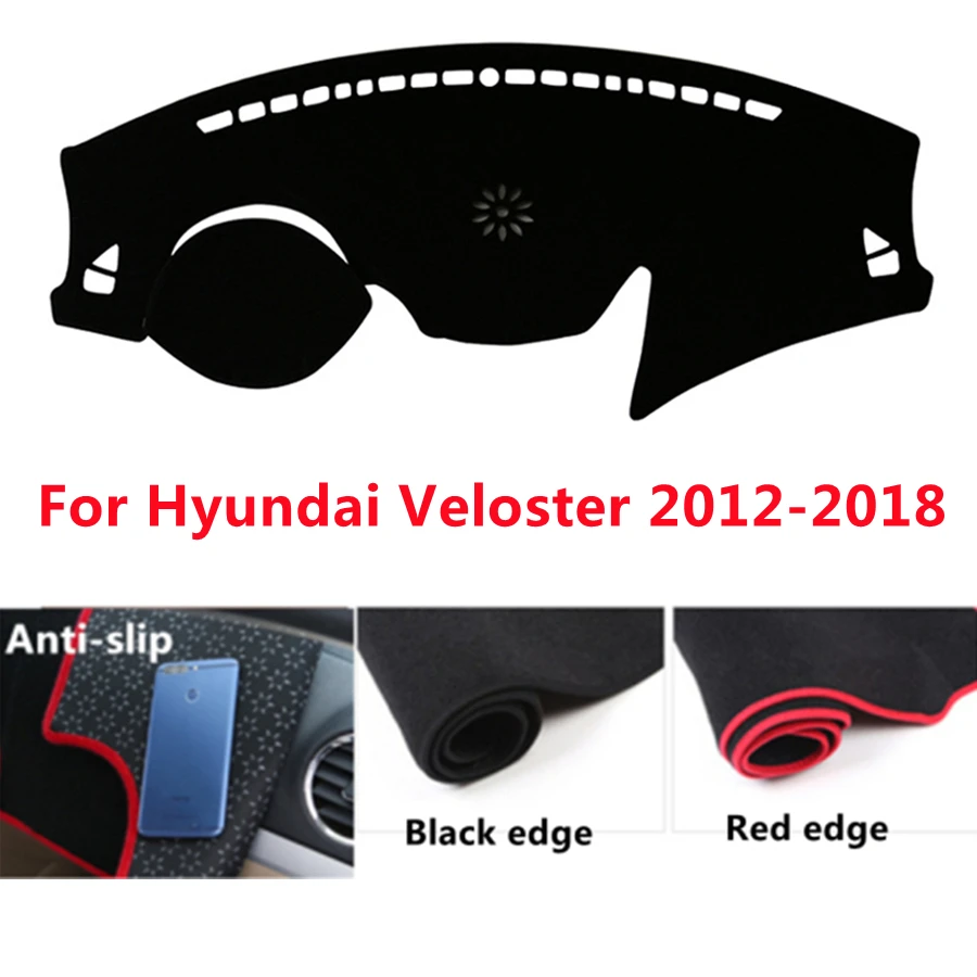 

Противоскользящий чехол для приборной панели автомобиля Hyundai Veloster (2012-2018) 2013-14-15-2016, Противоскользящий коврик для приборной панели автомобил...