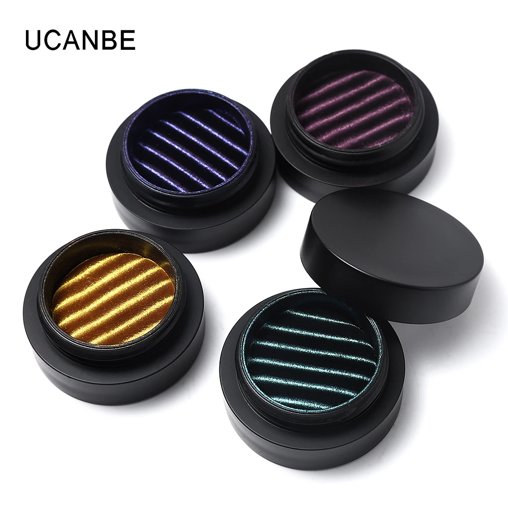 UCANBE магнитные тени для век 4 цвета блеск одиночная Палетка металл Imagic свободная