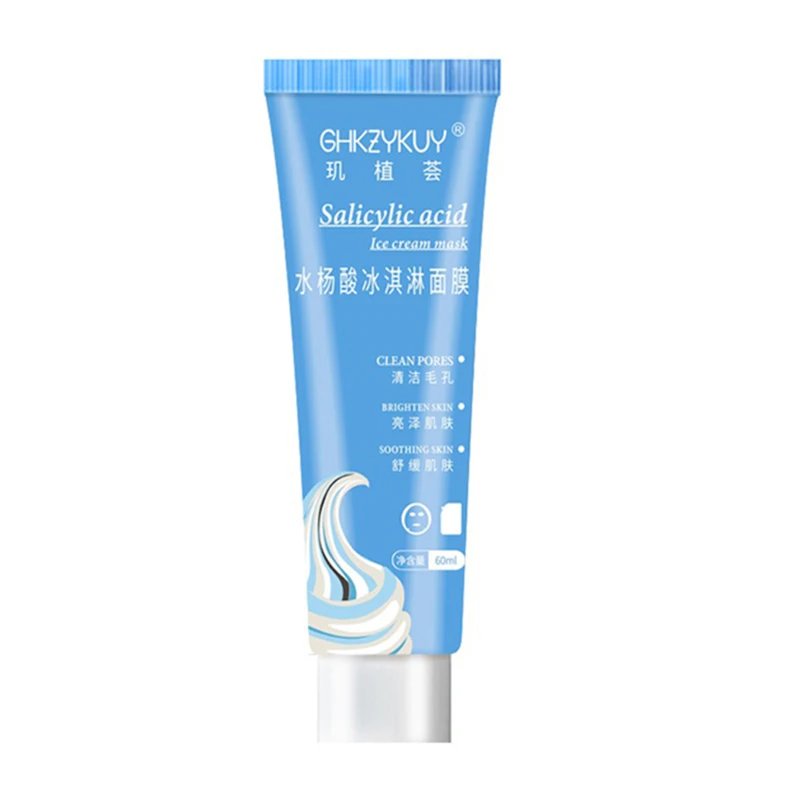 

Salicylic Acid Super-cleansing Mask To Remove Blackheads, Brighten and Moisturize Ice Cream Mask To Clean Pores and Skin Care