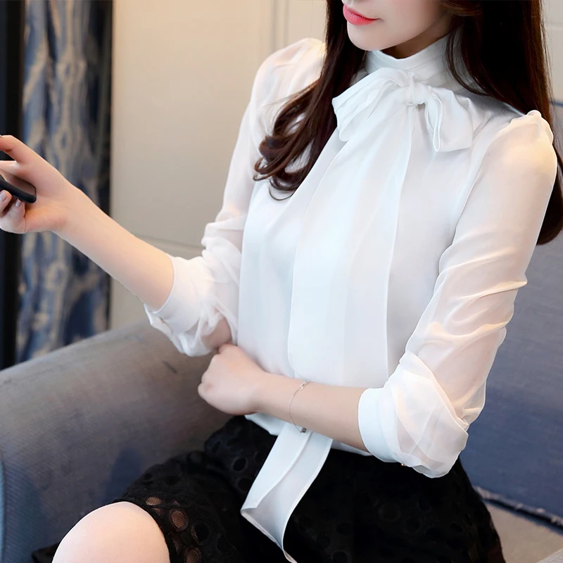 

New women's loose blouse Spring and autumn chiffon blouse Ladies casual short-sleeved shirt Lapel printed casual