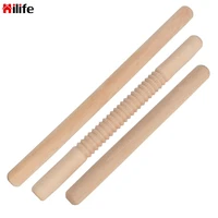 solid wood rolling pin non stick pastry dumpling wrapper tool cake fondant pastry dough roller cooking tools embossed